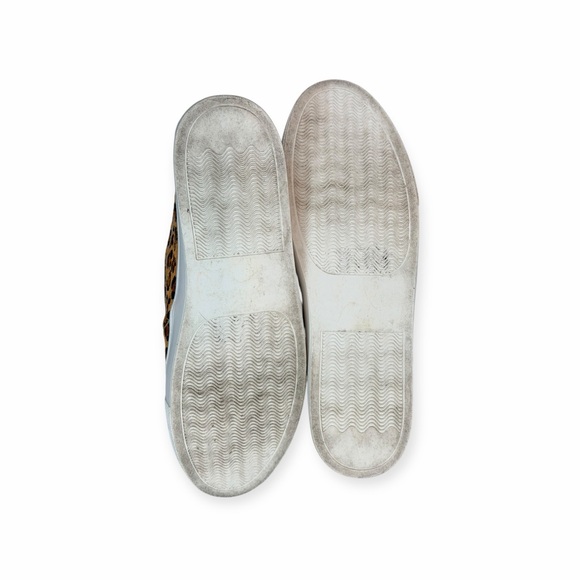 Mia Yulia Leopard Print slip-on Sneakers Animal Print Calf Hair Platform shoes 9 - Picture 7 of 7